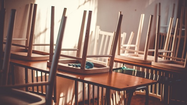 Empty School Desks