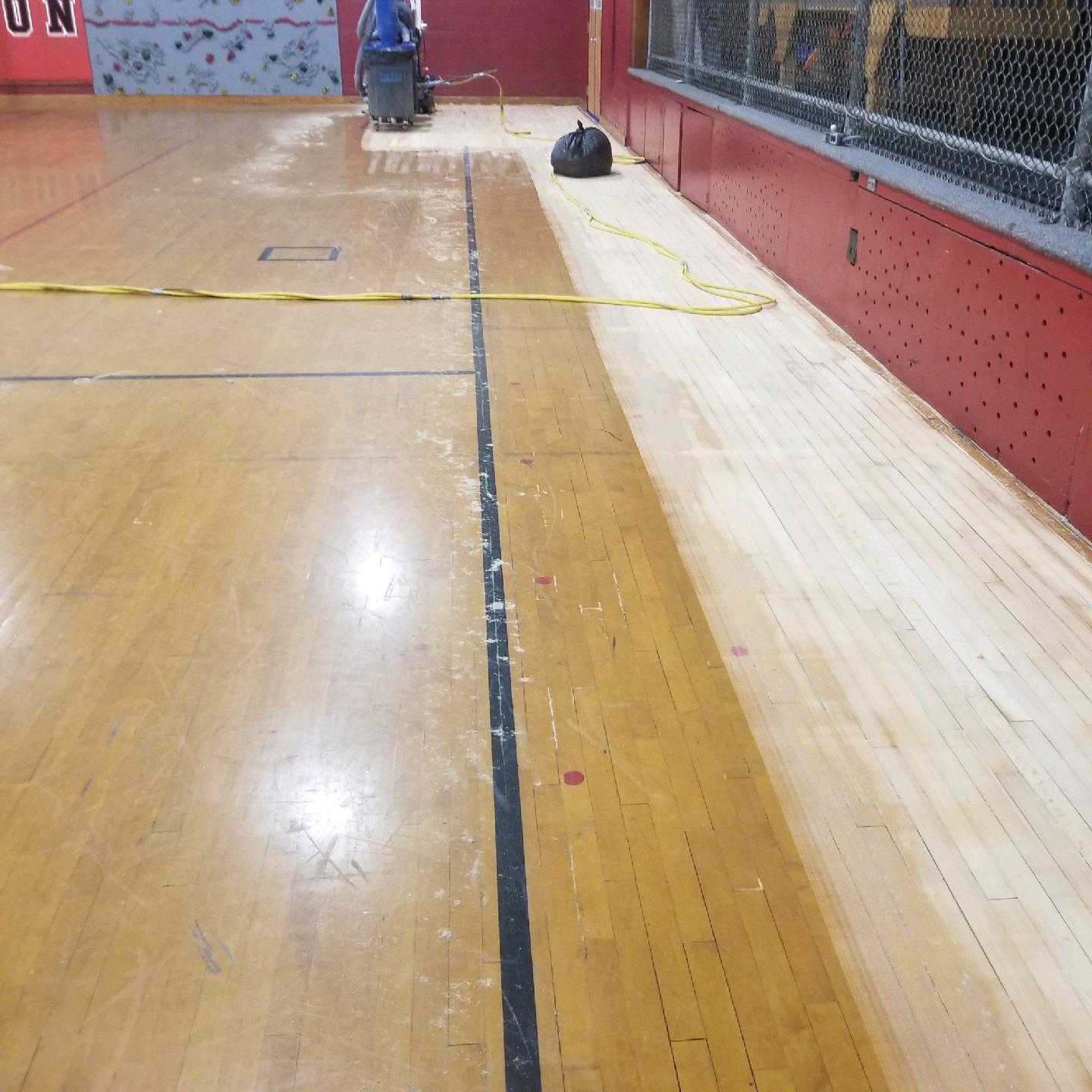 Floor sanded